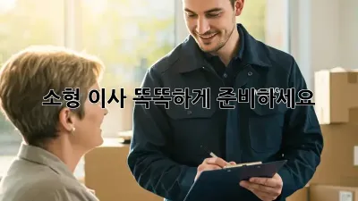 소형 이사, 똑똑하게 준비하세요!